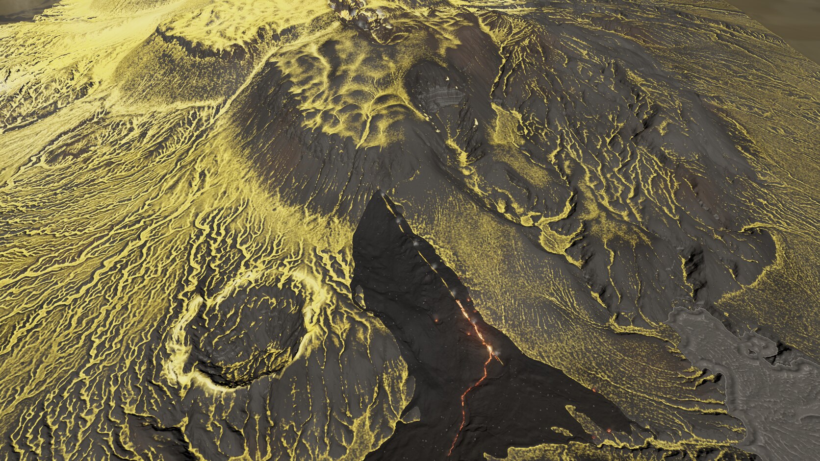 Tarawera fissure terrain demo