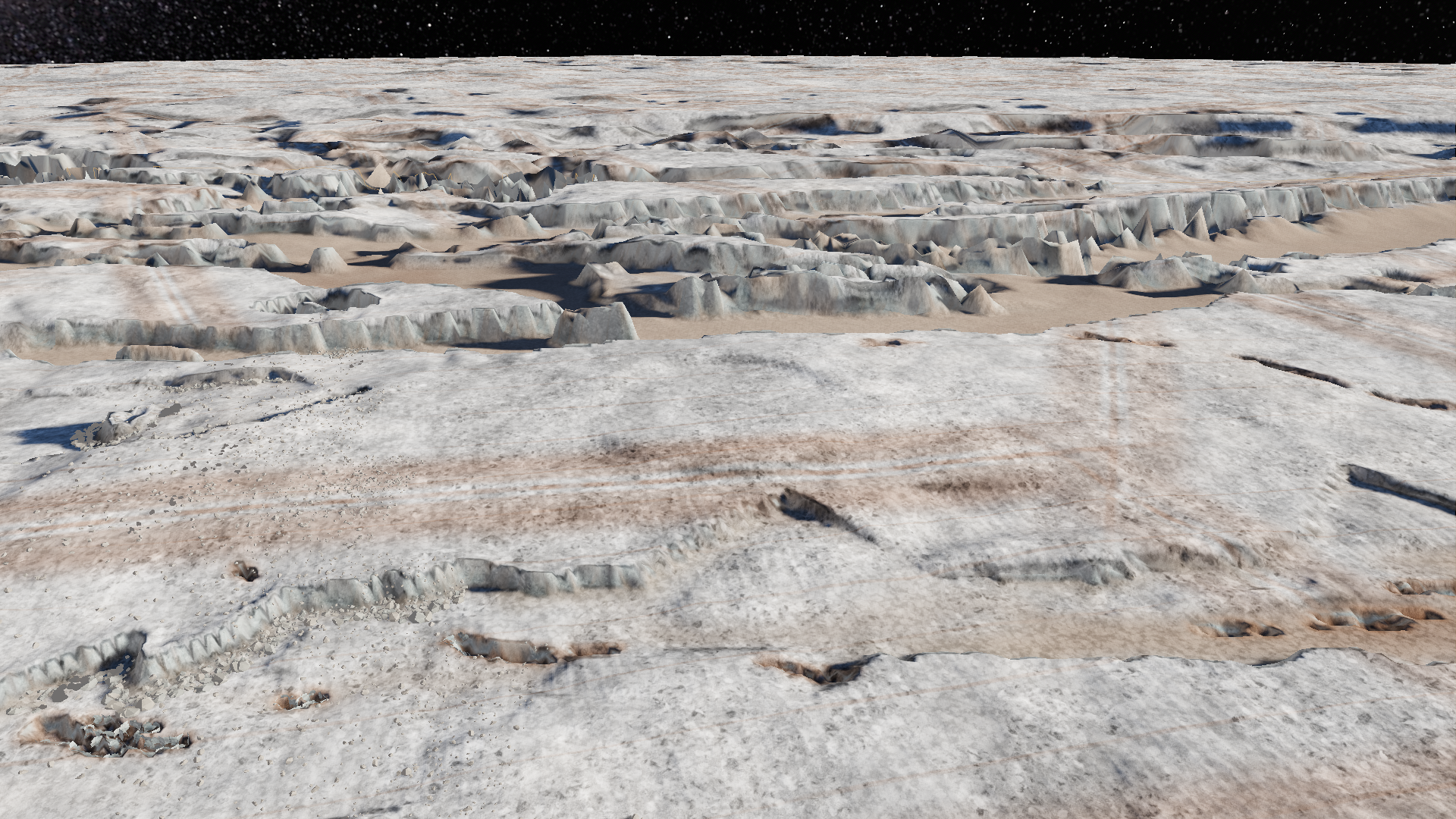 Europa / ridged ice plain